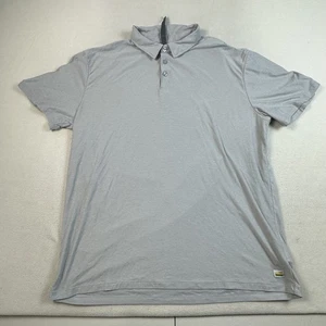 Camisa Polo Vuori Para Hombres XL Gris Strato Tech Rendimiento Elastizada Atlética Golf - Imagen 1 de 11