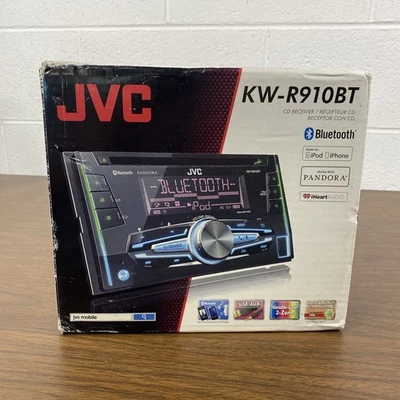 JVC KW-R910BT CD MP3 Bluetooth Pandora USB Aux 2 Din Stereo Radio - New - Image 1 of 4