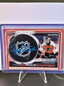 Upper Deck 22-23 Trilogy Signature Puck Stoppers Ron Hextall #SPU-RH 2/3 Flyers - Picture 1 of 3