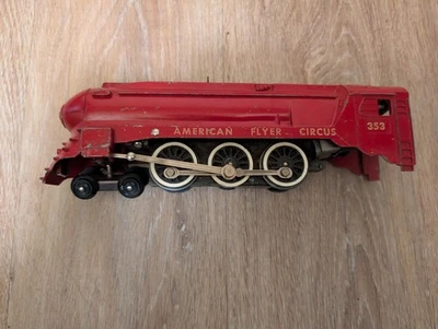 circa 1950s Vintage Locomotive Train 353 American Flyer Circus Metal/ Steel - Image 1 of 4