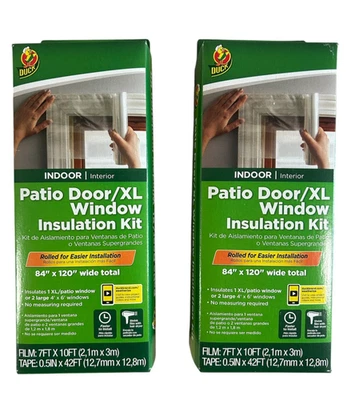 Kit de película aislante de ventana enrollada Duck 84 pulgadas x 120 pulgadas para puertas de patio/ventana XL Foto 1 de 4