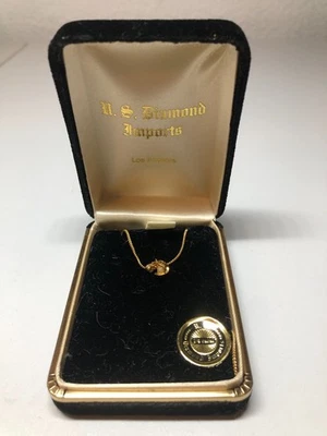 R.S. Diamond imports ¼ carat necklace. - Image 1 of 4