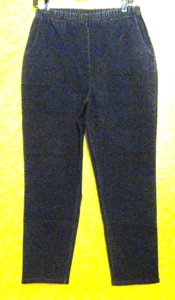 NEW DENIM & COMPANY PANTS A53351 BLUE JEAN. L STRETCH🌺 - Picture 1 of 6