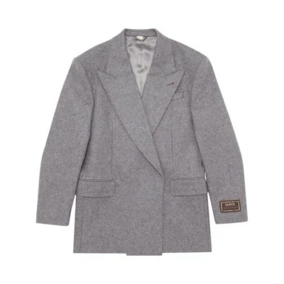 Gucci Wool Cashmere Light Grey Blazer Jacket 721274- BNWT - - Image 1 of 4