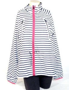 Ralph Lauren Active Blue & White Zip Front Lined Wind Jacket Women's XL NWT - Picture 1 of 5