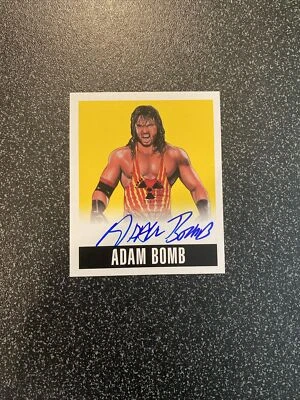 2014 Leaf Originals Adam Bomb amarillo mini autógrafo automático #19/99 Foto 1 de 3