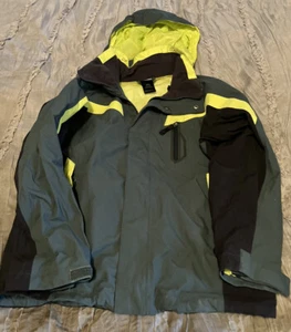THE NORTH FACE Green HyVent TNF Hooded Jacket Youth Boys MEDIUM Free Shipping - Picture 1 of 4