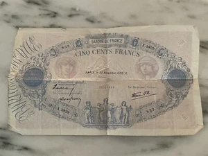 France Banque de France Large 500 Francs - LOOK - Picture 1 of 2