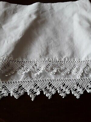 Bande Tissu Borde De Dentelle Au Crochet Fait Main #old Lace • 3.50€