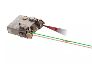 WADSN puntatore anpeq DBAL-A2 Aiming Device Green Laser +IR Laser/IR LED TAN FDE - Picture 1 of 7