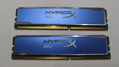 4GB Kit (2x2GB) Kingston HyperX Blu DDR3-1333 Desktop Memory KHX1333C9D3B1K2/4G - Image 1 of 2