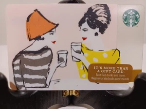 STARBUCKS CARD 2014" LADIES TALKING OVER COFFEE " RARE 👄 BRAND NEW 👄 VHTF~MINT - Picture 1 of 2