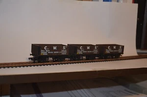 MAINLINE MINT/BOXED X3 7 Plank Coal Wagons "C.W.S." No. 37-129 - Picture 1 of 5