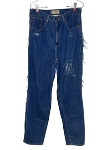 L.L. Bean Women's Jeans Natural Fit Floral Patchwork Flare Leg Hi-Rise Denim 10 - Picture 1 of 9