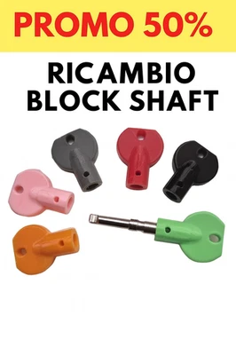Testa di ricambio impugnatura cover per chiave Block Shaft in PLA+ RESISTENTE - Immagine 1 di 4
