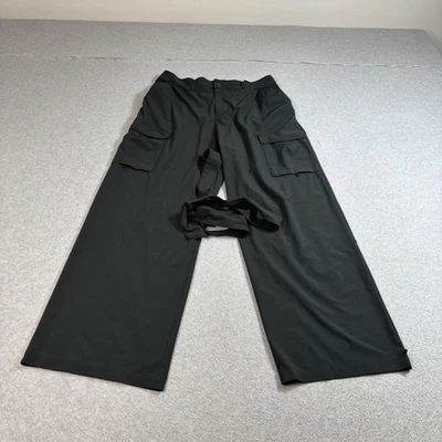 Pantalones Royal Robbins para mujer 14 negros carga pierna ancha viaje al aire libre convertibles Foto 1 de 4