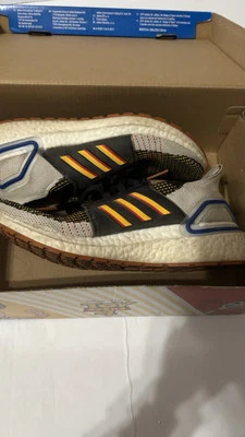 Adidas Toy Story Sneakers Ultra Boost Woody Mesh Black Gold White 4 1/2 Kids  - Image 1 of 4