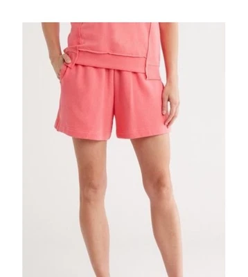 Pantalones Cortos 90 Degrees Para Mujer Lazo Terry 6” Urban Pulse Boyfriend Sol Besado Coral Foto 1 de 4