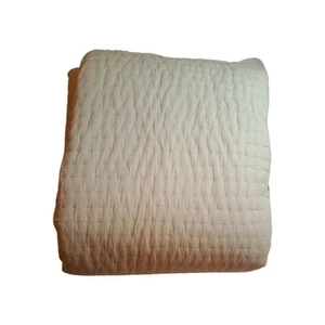 West Elm Airy Cotton Voile Solid Quilt King Sand NWOT - Picture 1 of 4
