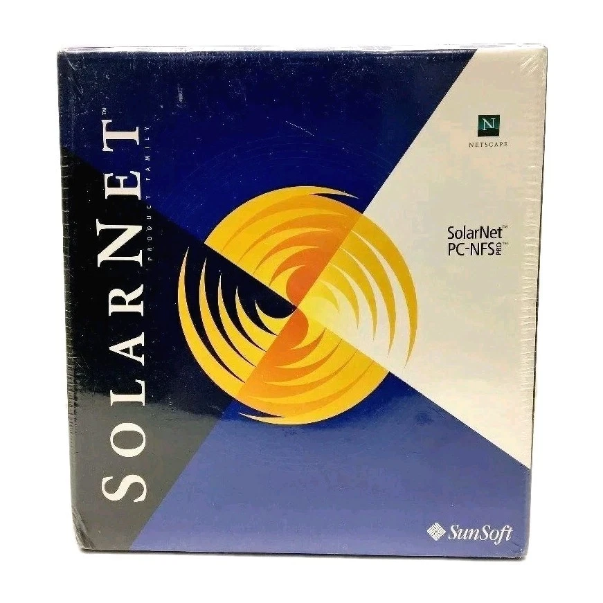 NUEVO SunSoft SolarNet Family PC-NFS Pro Netscape Software UNIX Windows SELLADO Foto 1 de 4