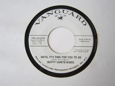 HTF Buffy Sainte Marie UNTIL TIME FOR YOU TO GO Circle Game VANGUARD Promo VG+ Foto 1 de 2
