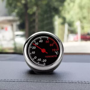 Mini Car Digital Clock Thermometer Gauge Meter Watch Decoration Clock Universal - Picture 1 of 5