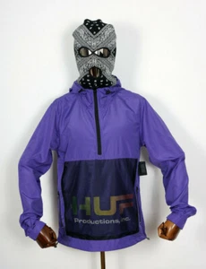 Huf Worldwide Windbreaker Jacket Jacke Anorak Productions Inc Ultra Violet in L - Bild 1 von 2