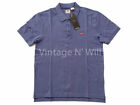 Levis Jeans Mens Blue Wash/ Red Classic Bat Wing Logo Regular Fit Polo Shirt