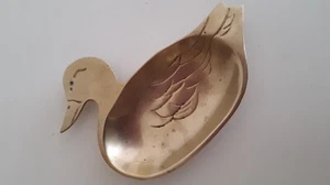 Cenicero de latón liso pato cenicero mallarde ganso ganso soporte para monedas/baratijas - Imagen 1 de 4