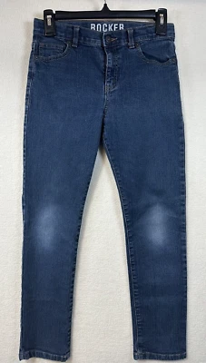 Джинсовые джинсы Crazy 8 Rocker для мальчиков размер 12 хаски синие с пятью карманами - Изображение 1 из 4