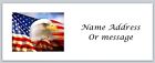 Étiquettes d'adresse de retour personnalisées drapeau américain acheter 3 obtenir 1 gratuit (a 4)