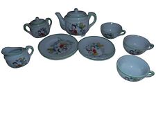 Vintage 1920s or 30s child’s Duck tea set  ups plates teapot sugar and creamer