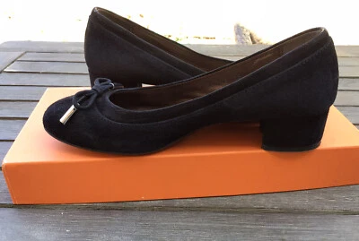 Attilio Giusti Leombruni AGL Shoes Suede Size 5 Black Classic Comfortable EUC - Image 1 of 4