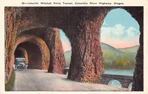 Postkarte ODER: Mitchell Point Tunnel, Columbia River Hwy, Oregon, WB 1920er - Bild 1 von 2