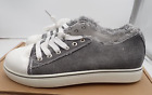 Women's Sneakers Athletic Shoes Gray Frayed Edges Size 8.5