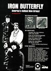 1969 Iron Butterfly In-A-Gadda-Da-Vida tournée industrie de la musique publicité promo réimpression
