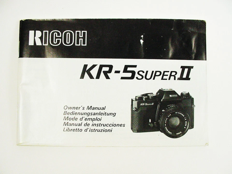 Panfleto de instruções Ricoh KR5 Super II | 76 pg | 1993 | US$ 12,45 | - Imagem 1 de 1
