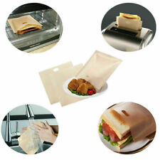 2-50Pcs Reusable Toaster Bags Non-stick Waterproof Sandwich Pockets Toast Bags