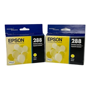 Original EPSON 288 Gelb Tintenpatronen 2er Set Versiegelt Abgelaufen 5/23 NEU - Bild 1 von 6