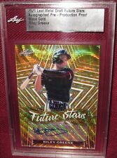 2021 LEAF METAL DRAFT AUTOGRAPH PRE PRODUCTION PROOF RILEY GREENE GOLD WAVE 1/1