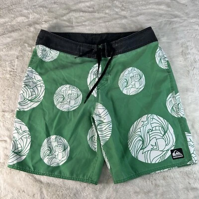 Quiksilver Alex Krastev Boardshorts Mens 38 Green - Image 1 of 4