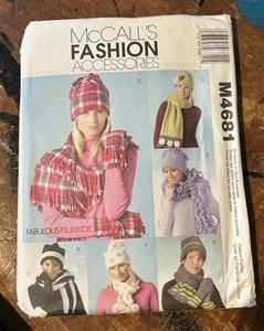 McCall's Fashion Accessories Pattern M4681 Misses Hats, Scarves & Mittens Uncut - Picture 1 of 4