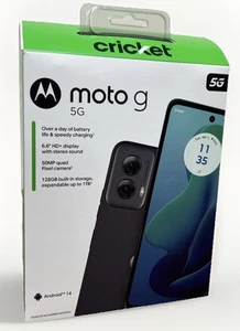 Cricket Wireless Moto G 5G 2024, 128GB, Sage Green - Prepaid Smartphone Neu* - Bild 1 von 5