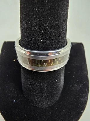 Banda de anillo Triton de carburo de tungsteno TC 850 talla 9 Foto 1 de 2