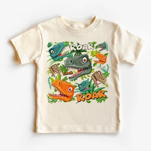 Retro Dinosaur T-Rex Shirt - Kids Dinosaur Shirt - Picture 1 of 8