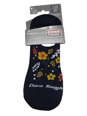 Calcetines Darn Tough para mujer L (10-11,5) No Show lana merino sin tiras florales Foto 1 de 4