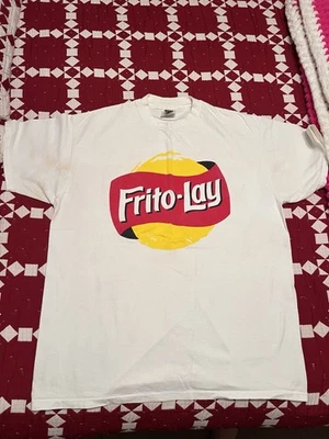 Camiseta De Colección Frito Lay Logo XL 1990s Oneita Cosida Única Snack Chip Promo Foto 1 de 4