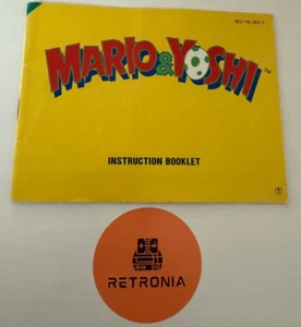 Mario & Yoshi Nintendo Nes Game Instruction Manual UK Version - Picture 1 of 3