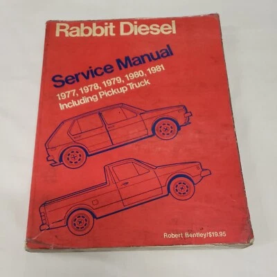 Volkswagen Rabbit Jetta diésel manual de reparación taller servicio camioneta 1977-1984 Foto 1 de 4