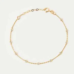 3Ct Round Cut Lab-Created Diamond Women's Chain Bracelet 14K Yellow Gold Plated - Picture 1 of 5